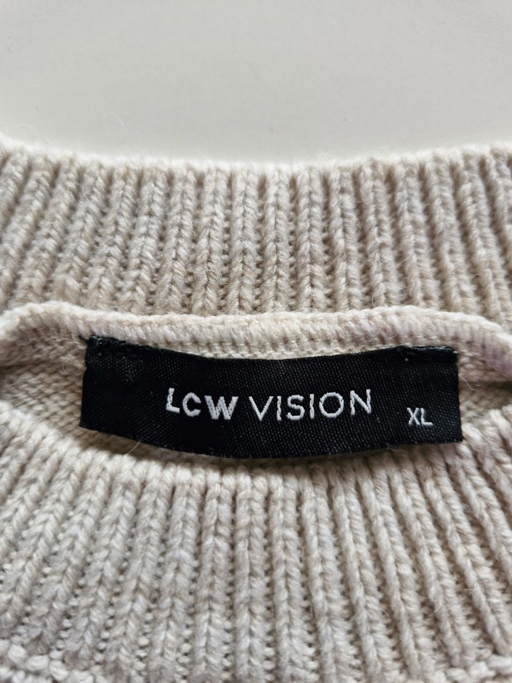 Bej Kadın Triko Kazak - Görsel 2