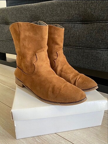 KOWBOY WESTERN ÇİZME SÜET DERİ