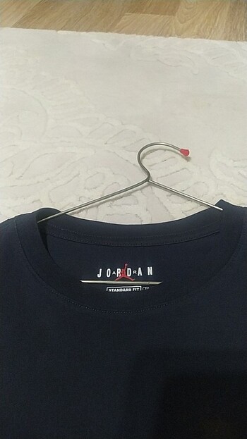 Standart Beden Beden lacivert Renk Air Jordan tişört erkek(Mbeden)