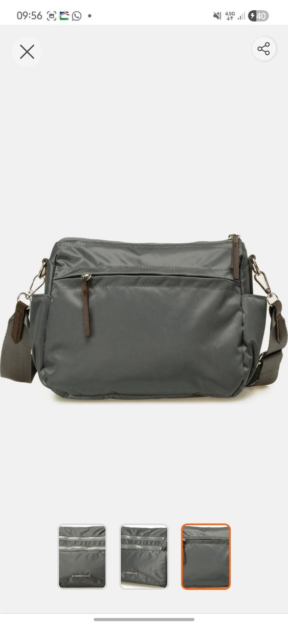 Lumberjack Gri Kadın Çapraz Çanta - Görsel 3