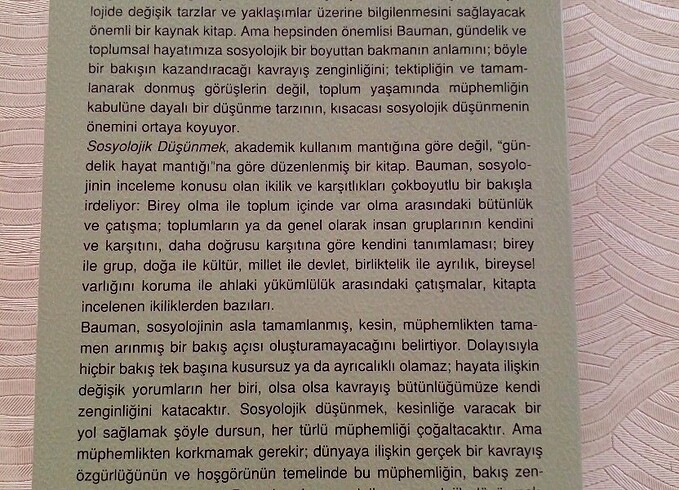 Sosyolojik Düşünmek