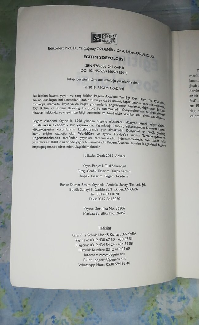 Eğitim Sosyolojisi - M. Çağatay Özdemir, A. Selcen Arslangilay - Görsel 3