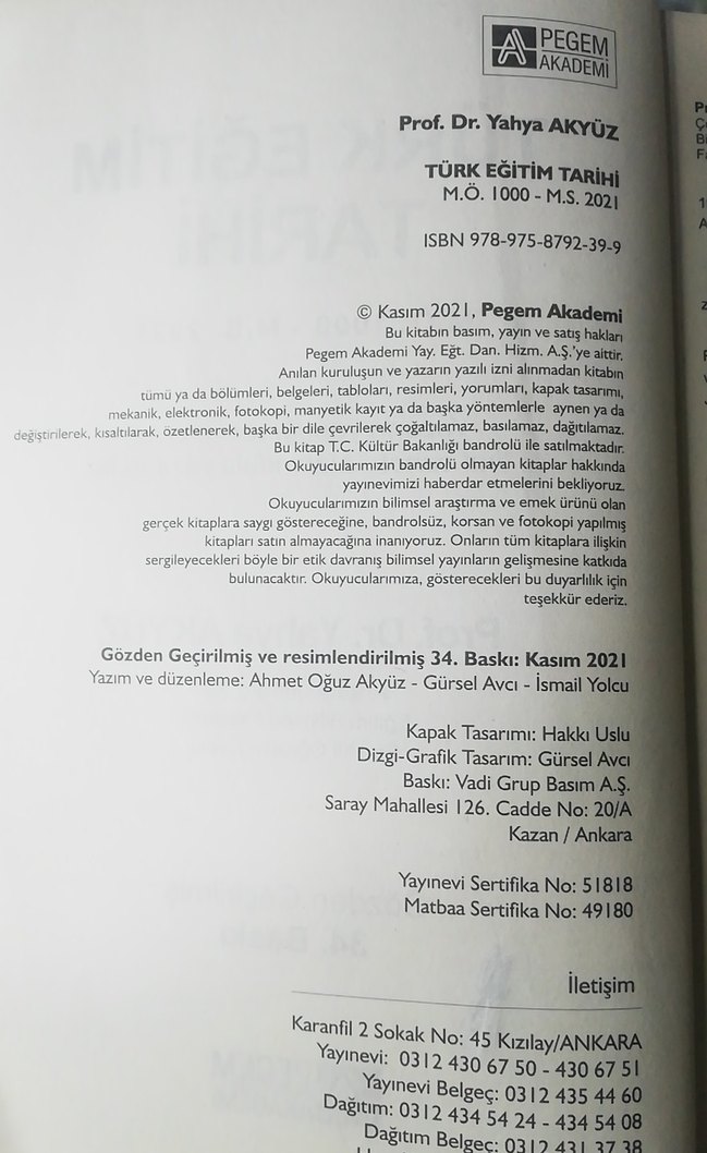 Türk Eğitim Tarihi M.Ö. 1000 - M.S. 2021 Kitabı - Görsel 3