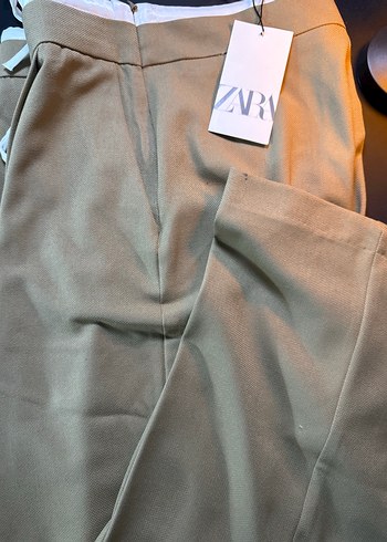 xs Beden ZARA ÇİFT BEL BANTLI WİDE LEG PANTOLON