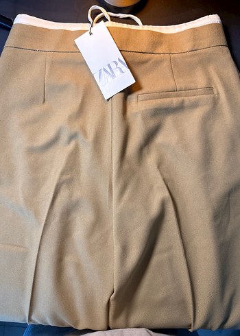 s Beden ZARA ÇİFT BEL BANTLI WİDE LEG PANTOLON