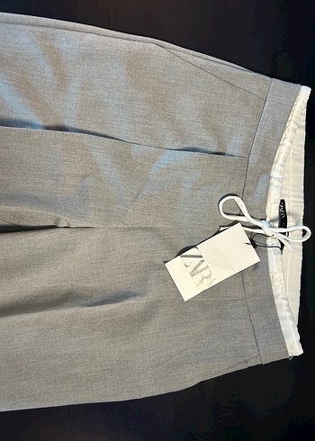 ZARA ÇİFT BEL BANTLI WİDE LEG PANTOLON