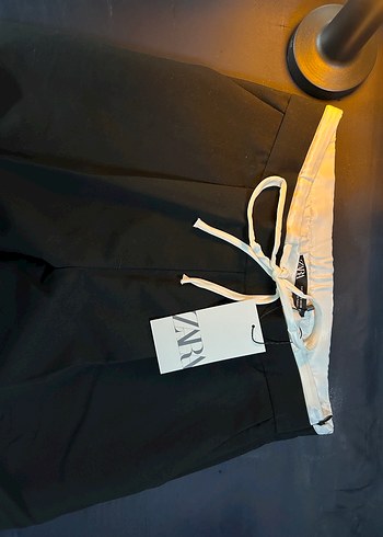 xs Beden ZARA ÇİFT BEL BANTLI WİDE LEG PANTOLON