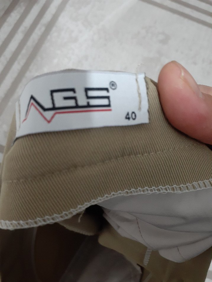 Bej  Midi Kumaş Pantolon - Görsel 4