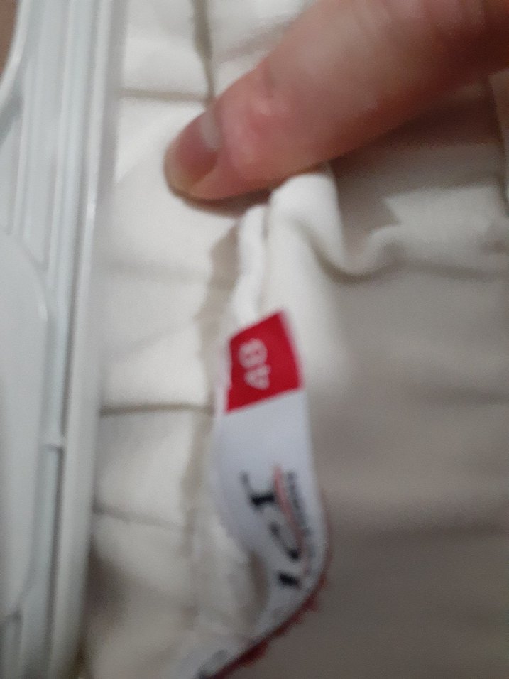 Düğmeli Beyaz Kadın Kumaş Pantolon - Görsel 5