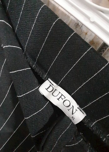 Çizgili Pilili Kadın Kumaş Pantolon - Görsel 3