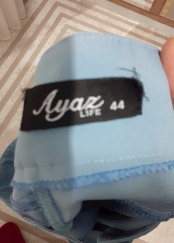 Düğmeli Mavi Kadın Denim Pantolon - Görsel 3