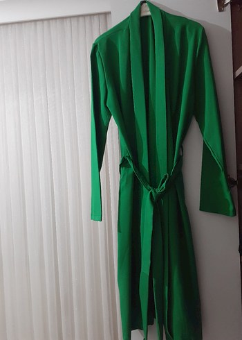 Uzun Yeşil Kadın kap - Görsel 2