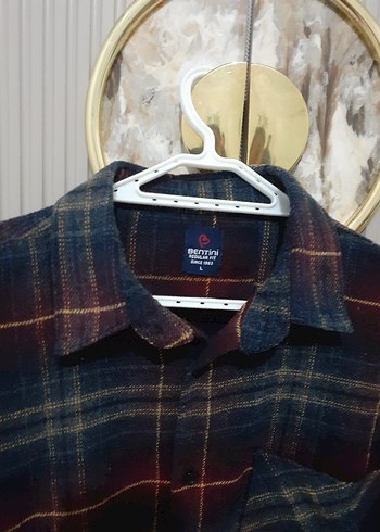 Erkek Çok Renkli Yün Gömlek - Görsel 2