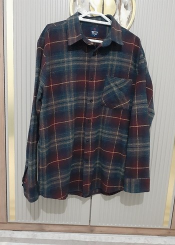 Erkek Çok Renkli Yün Gömlek - Görsel 3