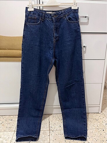 Lacivert mom jean