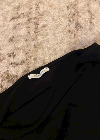 Siyah Deri Straplez Mini Elbise - Görsel 4