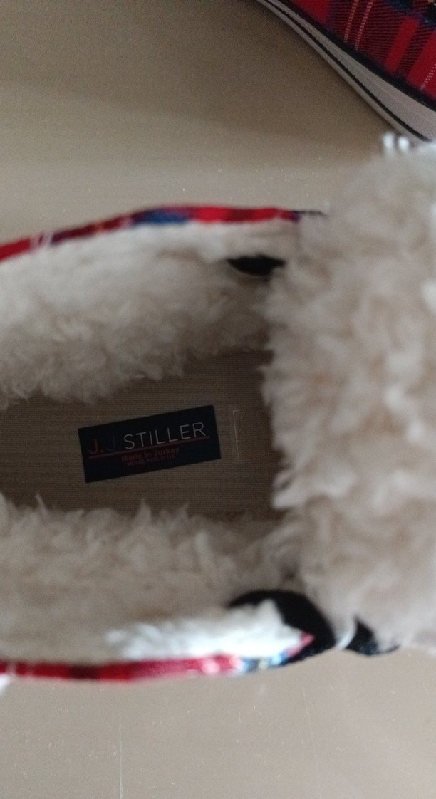 Kareli Kırmızı kışlık Converse - Görsel 4