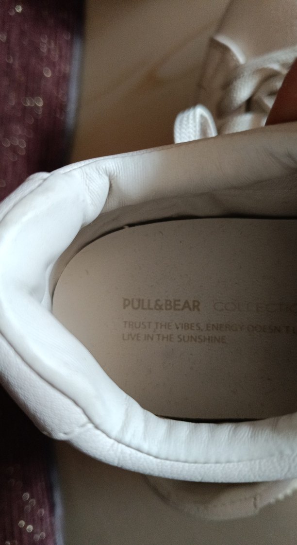 Pull and Bear Krem Kadın Spor Ayakkabı - Görsel 2