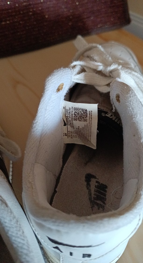 Beyaz Nike Air Force 1 Spor Ayakkabı - Görsel 5