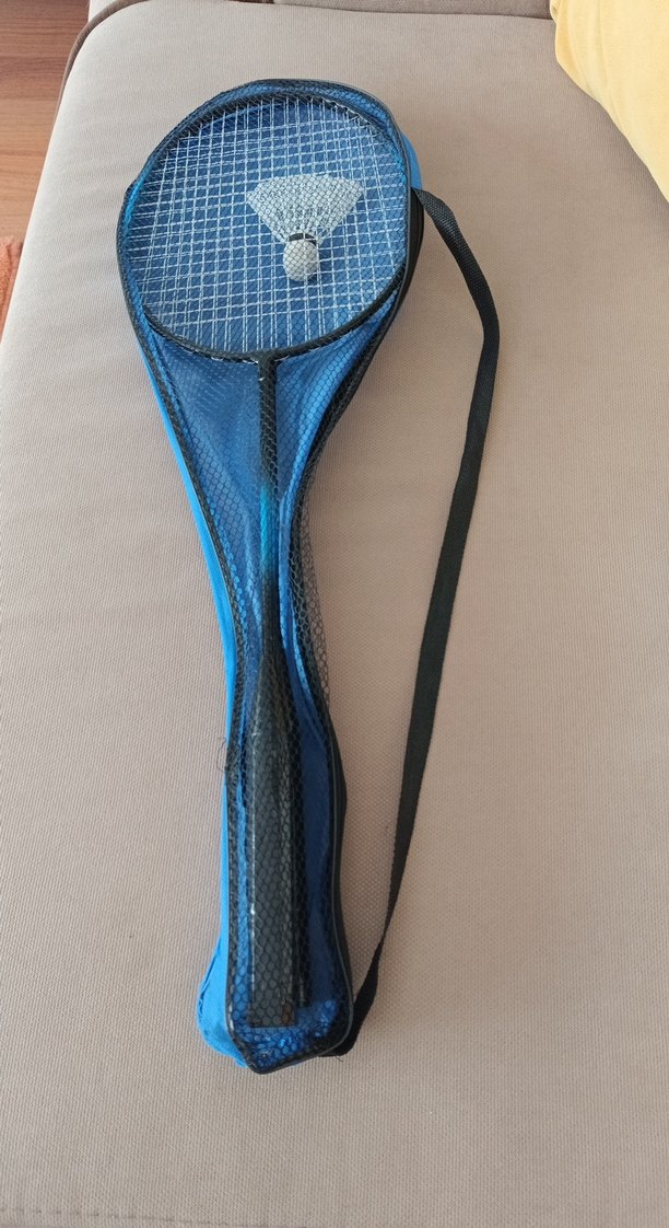 Koyu Mavi Badminton Raketi ve Tüy Topu Seti - Görsel 4