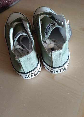 Converse Yeşil Pastel Düz Taban Kadın Spor Ayakkabı - Görsel 4