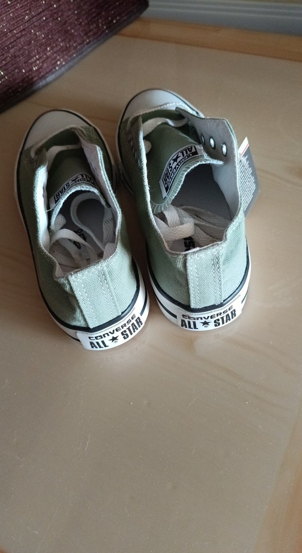 Converse Yeşil Pastel Düz Taban Kadın Spor Ayakkabı - Görsel 4