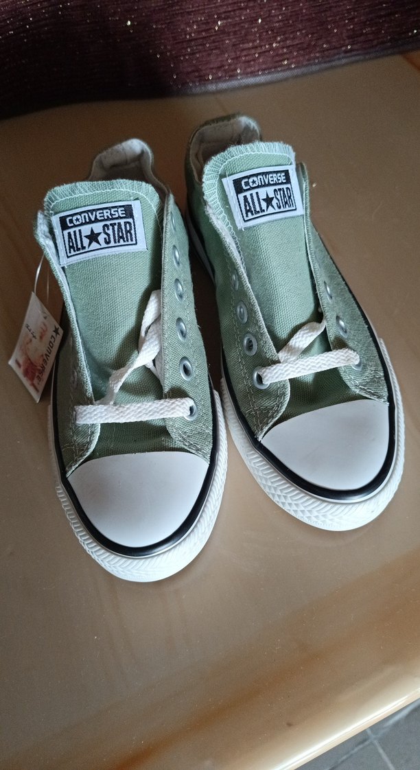 Converse Yeşil Pastel Düz Taban Kadın Spor Ayakkabı - Görsel 2