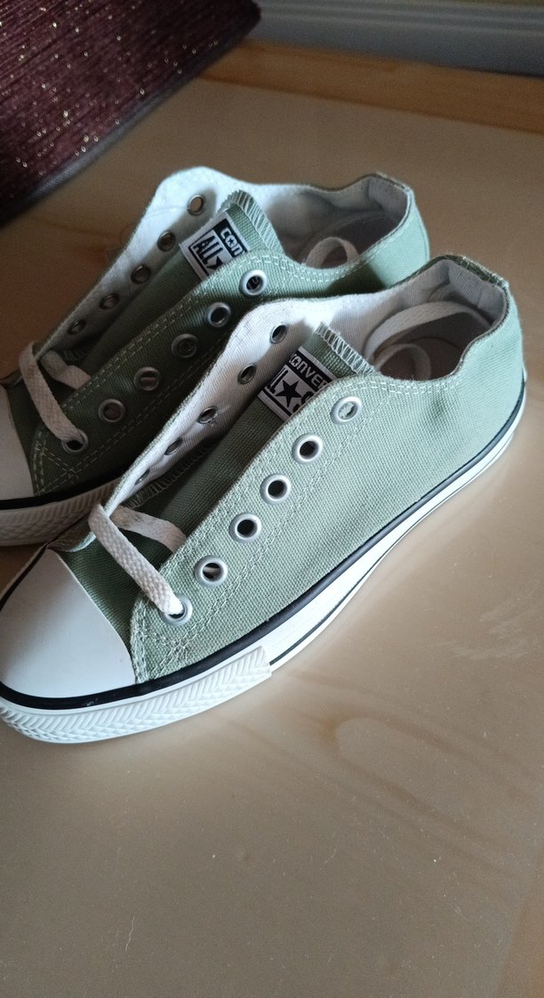 Converse Yeşil Pastel Düz Taban Kadın Spor Ayakkabı - Görsel 5
