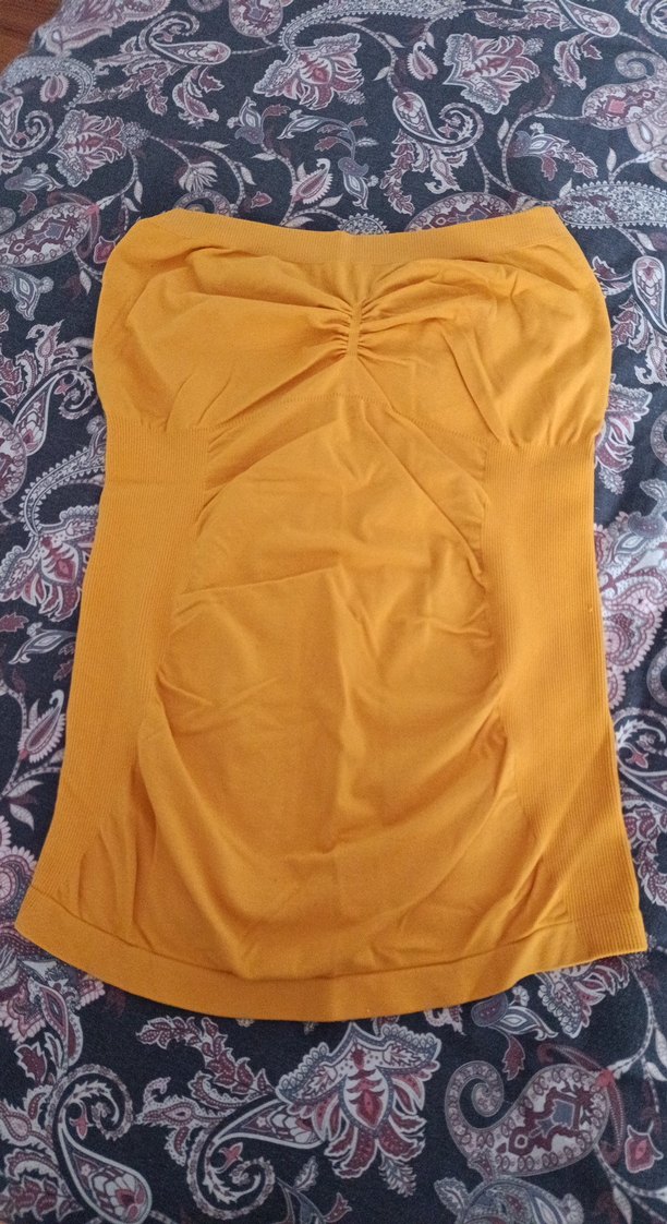 Sarı Straplez korse atlet - Görsel 2