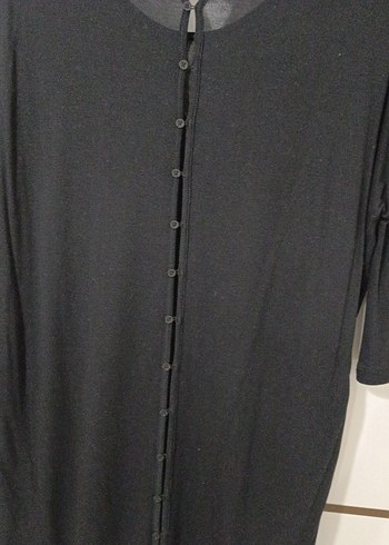 Önü Renk Geçişli Siyah Kadın Tunik veya elbise - Görsel 6