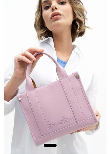 Pembe Baskılı Fermuarlı Kadın Çanta - Görsel 2