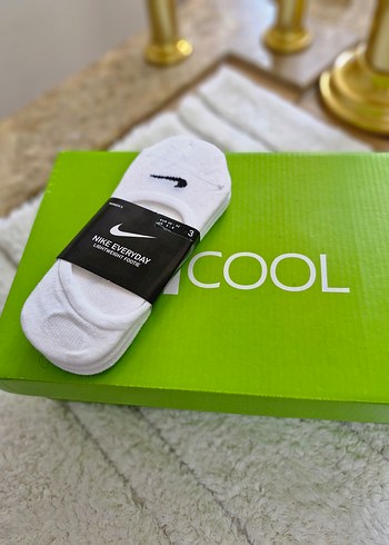 Nike Beyaz 3 adet Spor Çorabı Midi Boy - Görsel 3