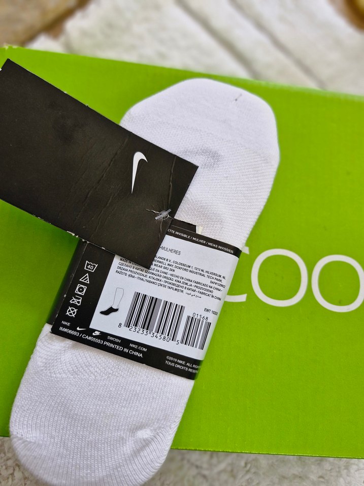 Nike Beyaz 3 adet Spor Çorabı Midi Boy - Görsel 5
