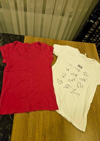 Kısa Kollu İki adet tişört - Görsel 2