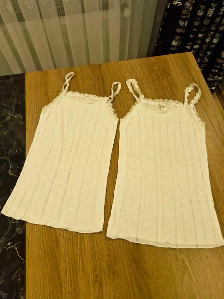 iki tane beyaz atlet s beden - Görsel 2