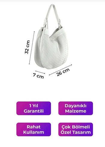 kriste bell deri çanta - Görsel 3