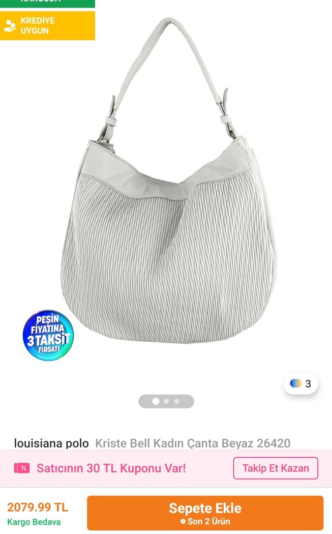 kriste bell deri çanta - Görsel 4