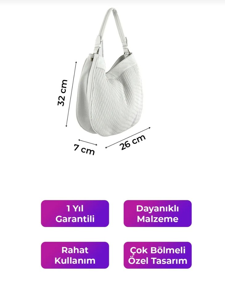 kriste bell deri çanta - Görsel 3