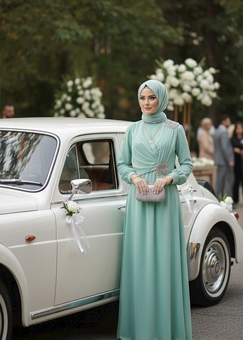 40 beden tesettür abiye - Görsel 3