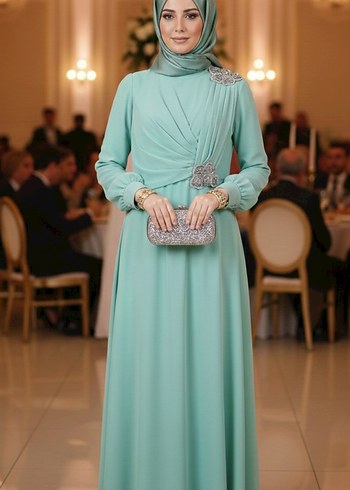 40 beden tesettür abiye - Görsel 2