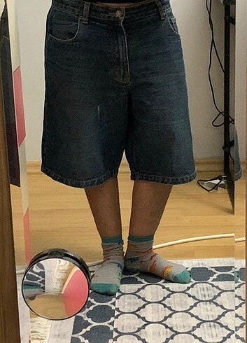 Bershka ????VİNTAGE DİZ BOYU BAGGY ŞORT Y2K????