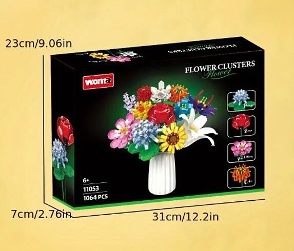 Beden Lego Çiçek seti