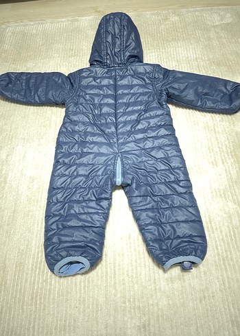 Fermuarlı Mavi Bebek Tulumu - Görsel 2