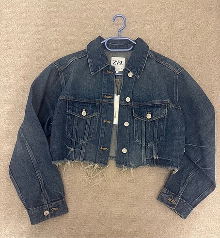 Zara crop kot ceket