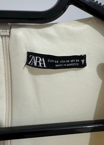 Drapeli Beyaz Mini V Yaka Elbise - Görsel 6