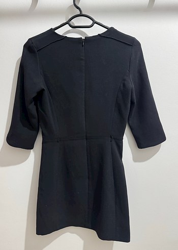 Siyah Mini Dar Kesim Elbise - Görsel 2