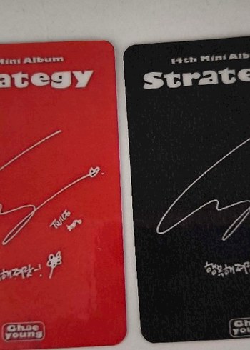 Twice - Chaeyoung Strategy 2'li Photocard - - Görsel 2