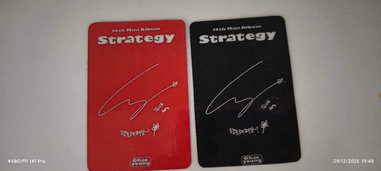 Twice - Chaeyoung Strategy 2'li Photocard - - Görsel 2