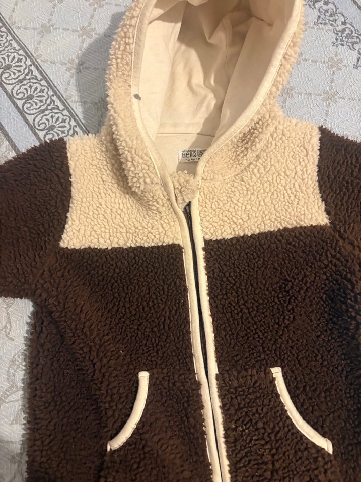 Kahverengi Erkek Bebek Triko Tulumu - Görsel 2