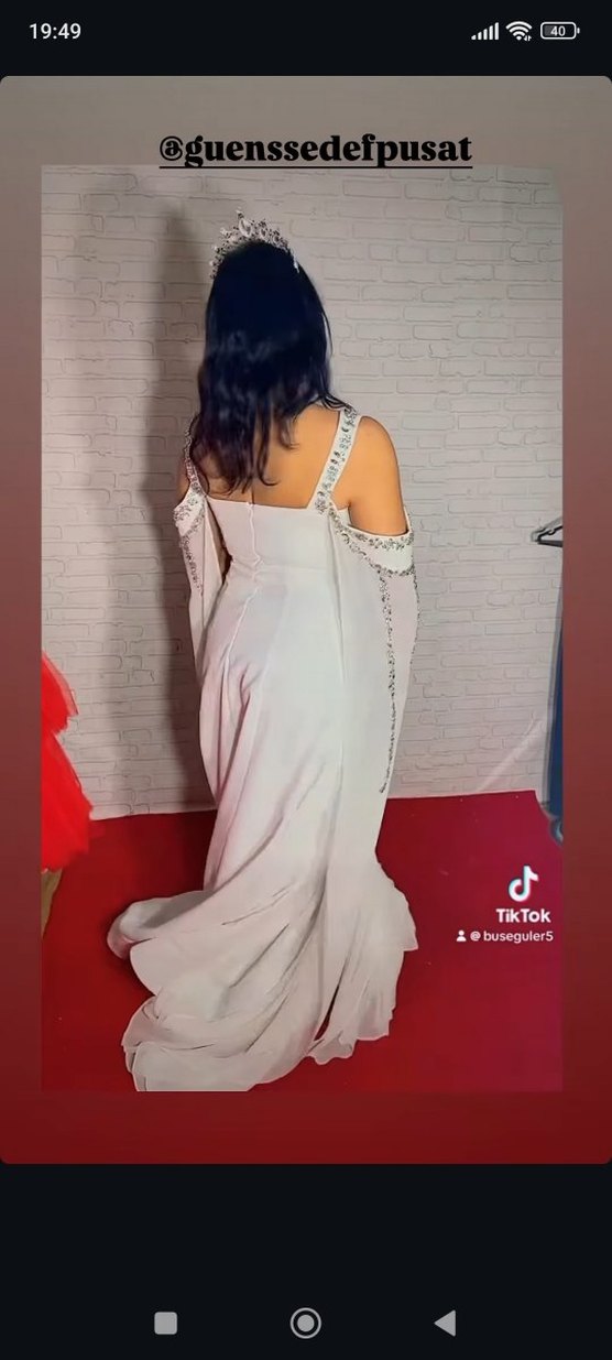 İşlemeli Straplez Uzun Gelinlik - Görsel 5